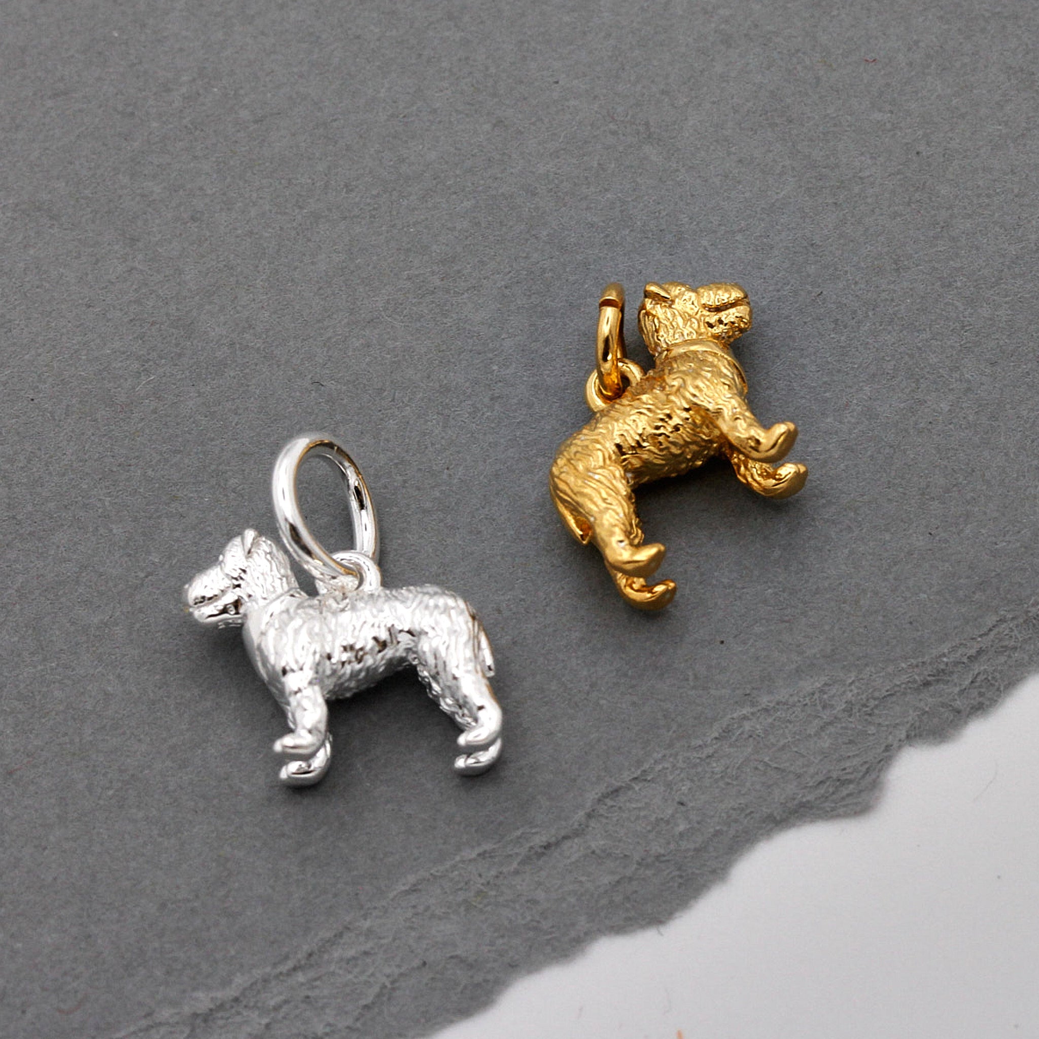 Fox Terrier Silver Dog Charm