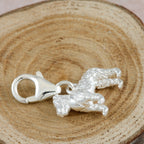 Fox Terrier Silver Dog Charm