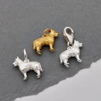German Shepherd Silver Dog Charm