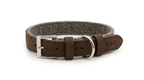 Herringbone & Leather Collar - Lincoln