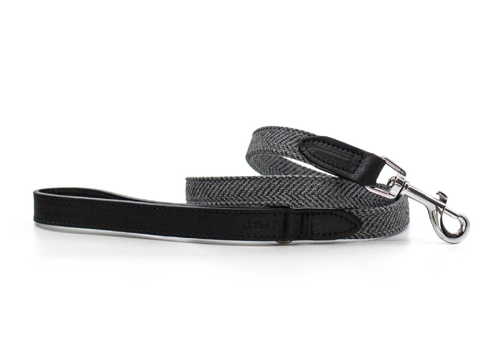 Herringbone & Leather Lead - Balmoral
