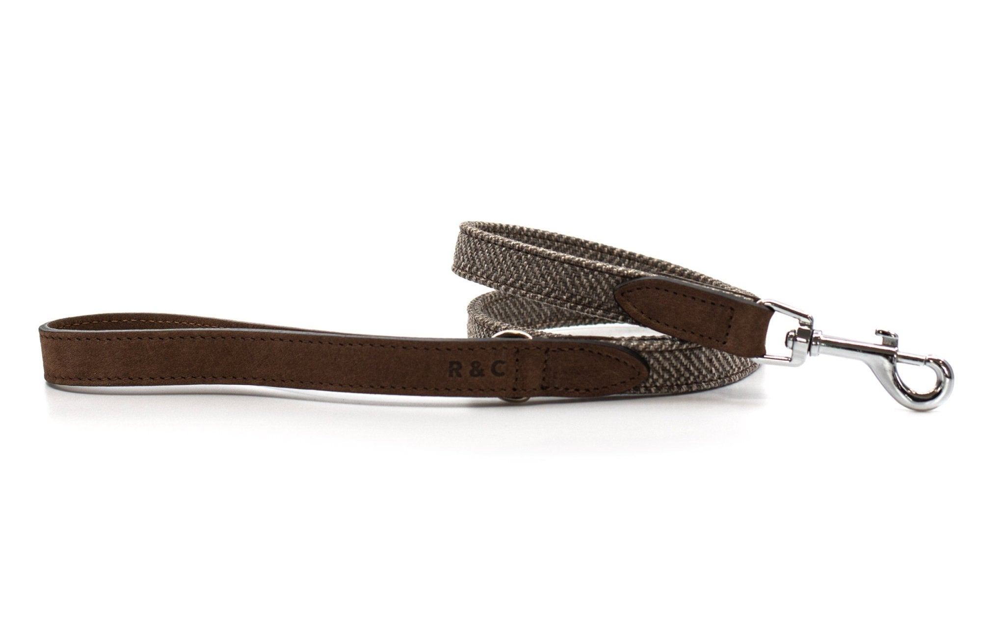 Herringbone & Leather Lead - Lincoln