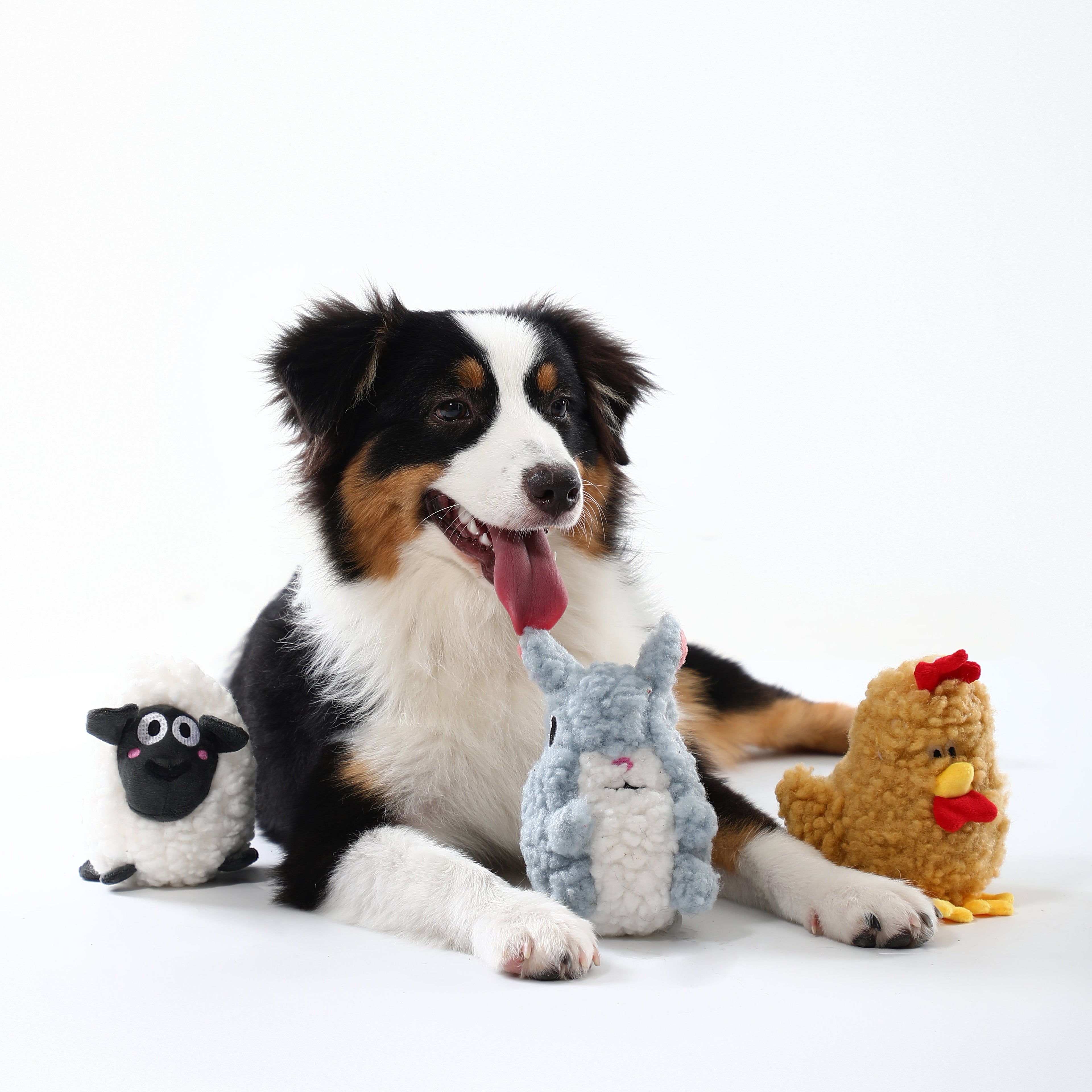Woven Core Chubby Woolball Dog Toy – Durable Chew & Play