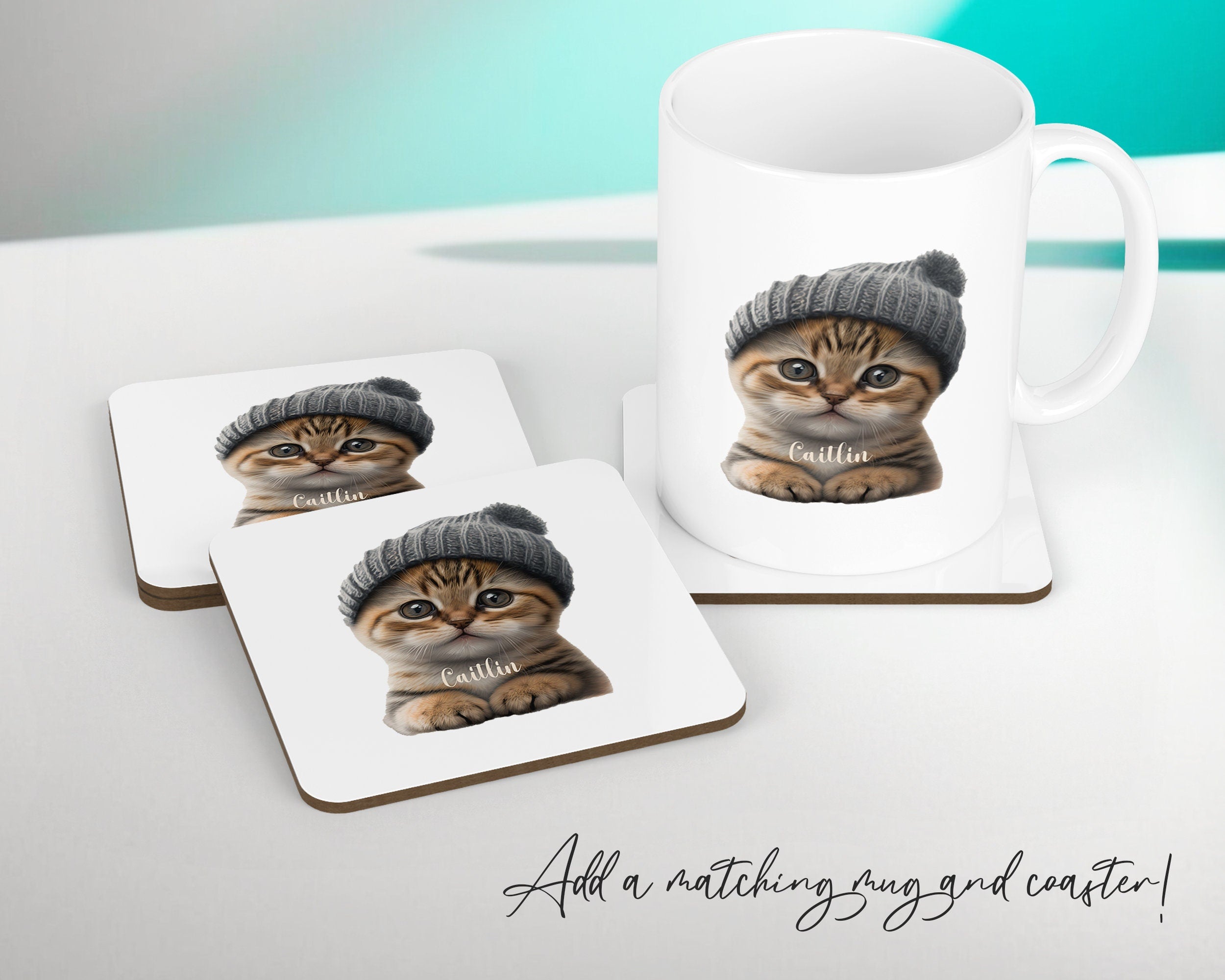Birthday Gift For Boy Baby Cat Kitten Cushion Gift Printed Name Design Cushion Throw Pillow Gift For Boys Nursery Bedroom Animal Gift CS535