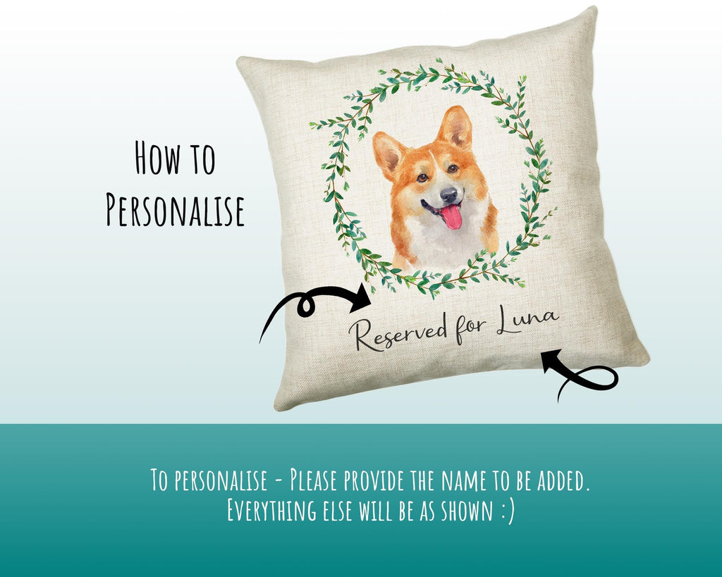 Personalised Corgi Cushion Gift Reserved For Dog Mum Dad Pet Animal Design Cushion Throw Pillow Gift Christmas Decor Gift CS024