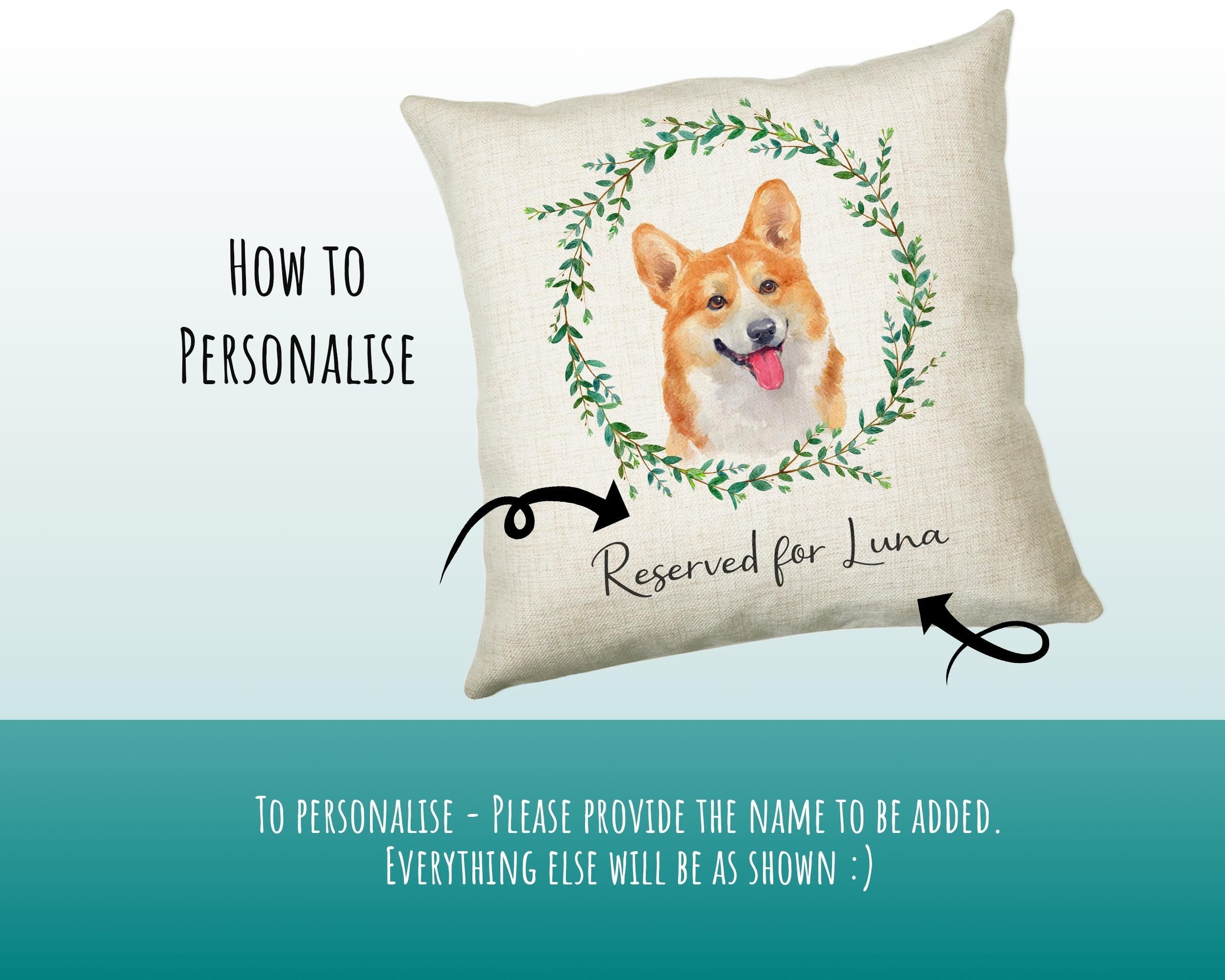 Personalised Corgi Cushion Gift Reserved For Dog Mum Dad Pet Animal Design Cushion Throw Pillow Gift Christmas Decor Gift CS024