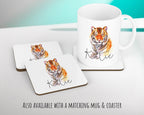 Personalised Tiger Cushion Gift Printed Name Design Big Cat Cushion Throw Pillow Gift For Mum Dad Friend Bedroom Birthday Gift CS139