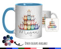 Personalised Cat Lovers Gift Mug - Ceramic Coffee Tea Chocolate Mug Coaster Cat Tower Tree Design for Cat Owner Cat Mum Secret Santa MG0895