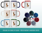 German Shepherd Gift Mug - Ceramic Coffee Tea Chocolate Mug Coaster Golden Retriever Design for Dog Mum Dad Owner Secret Santa MG0903