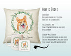 Personalised Corgi Cushion Gift Reserved For Dog Mum Dad Pet Animal Design Cushion Throw Pillow Gift Christmas Decor Gift CS024
