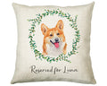 Personalised Corgi Cushion Gift Reserved For Dog Mum Dad Pet Animal Design Cushion Throw Pillow Gift Christmas Decor Gift CS024