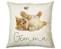 Personalised Cat Lover Cushion Gift Printed Name Design - Cushion Throw Pillow Gift For Boys Nursery Bedroom Birthday Christmas Gift CS042