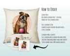 Personalised Bulldog Cushion Gift Printed Name Design - Cushion Throw Pillow Gift For Dog Lover Dog Mum Dad CS309