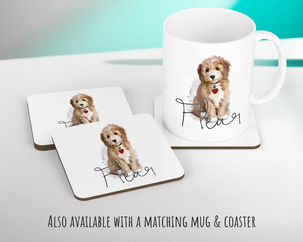 Personalised Puppy Dog Cushion Gift Printed Name Design - Cushion Throw Pillow Gift For Mum Dad Friend Bedroom Birthday Christmas Gift CS077
