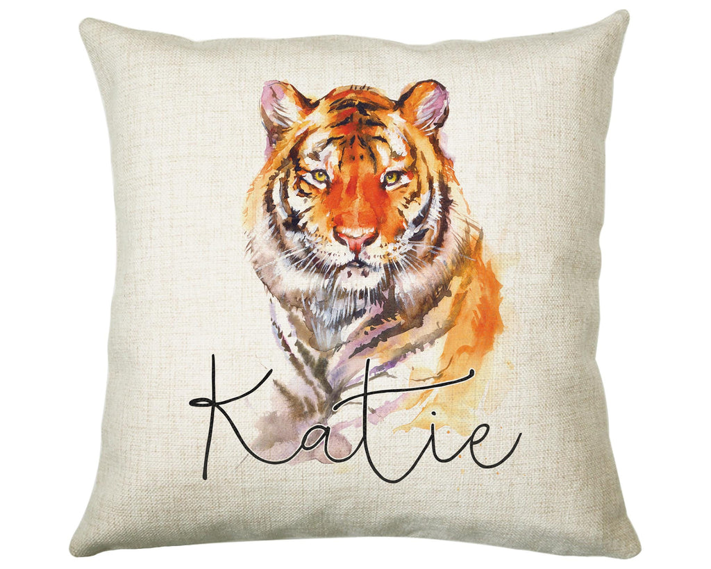 Personalised Tiger Cushion Gift Printed Name Design Big Cat Cushion Throw Pillow Gift For Mum Dad Friend Bedroom Birthday Gift CS139