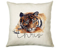 Personalised Tiger Cushion Gift Printed Name Design Big Cat Cushion Throw Pillow Gift For Mum Dad Friend Bedroom Birthday Gift CS138
