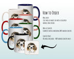 Personalised Sloth Mug Gift - Great Gift for Sloth Lovers - Animal Lovers Mug & Coaster - Sloth Gifts for Her Watercolour Design MGZ079