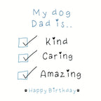 My dog dad is…card