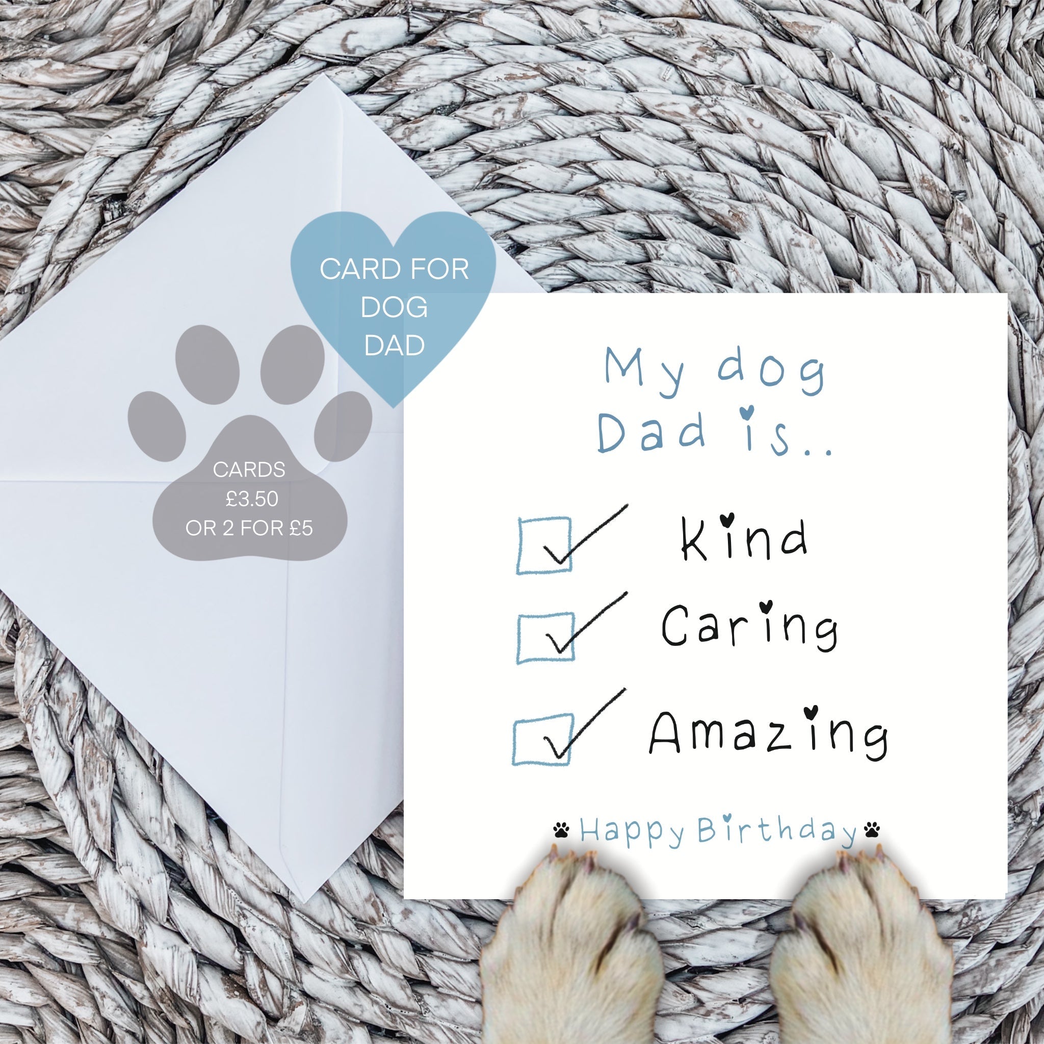 My dog dad is…card
