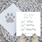 My dog dad is…card