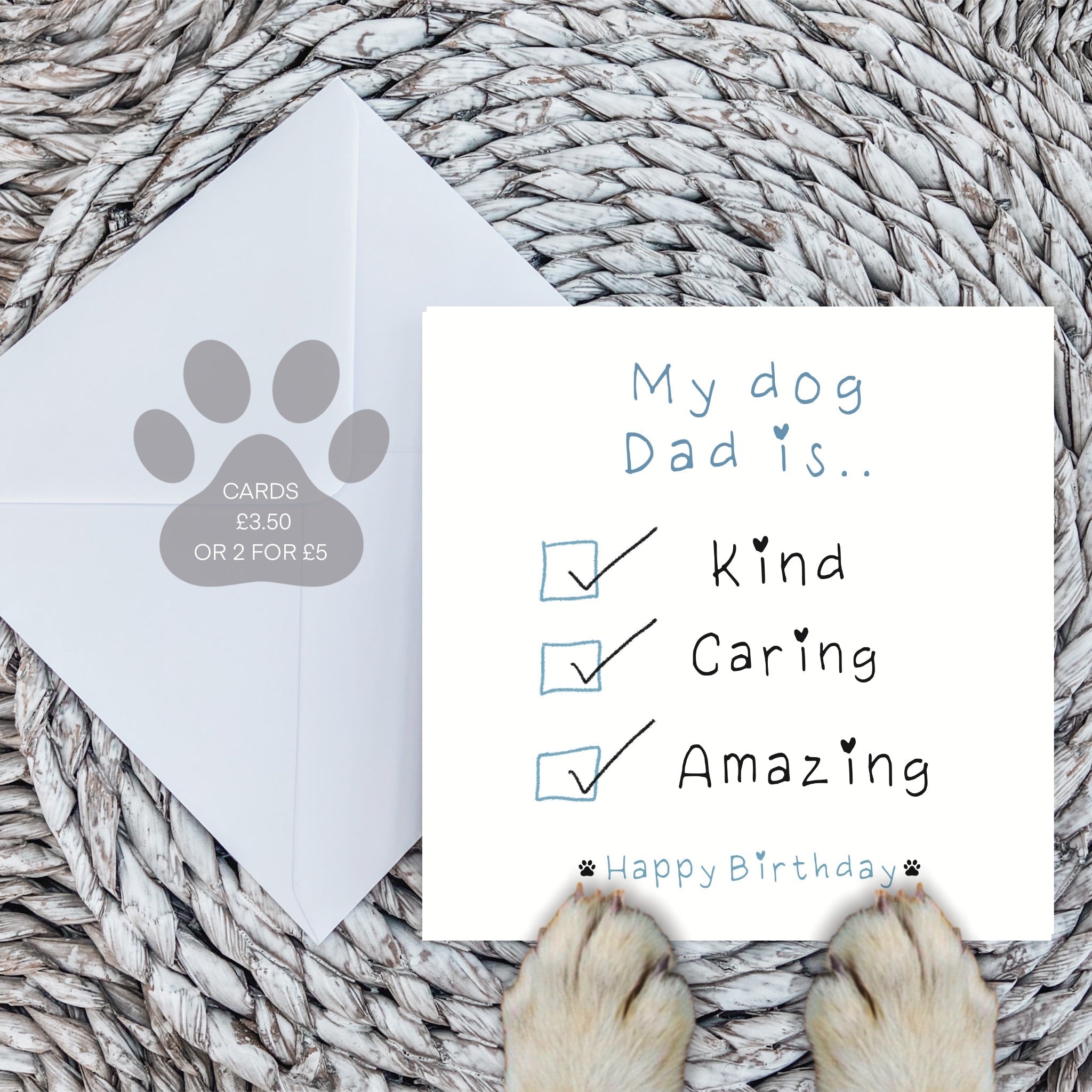 My dog dad is…card