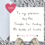 To my pawsome dog-nan birthday card