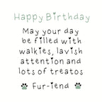 Happy birthday fur-iend (from one dog to another) green