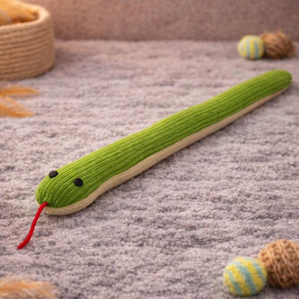 Cat Toy Snake Interactive Kick Toy for Indoor Cats - 37 cm
