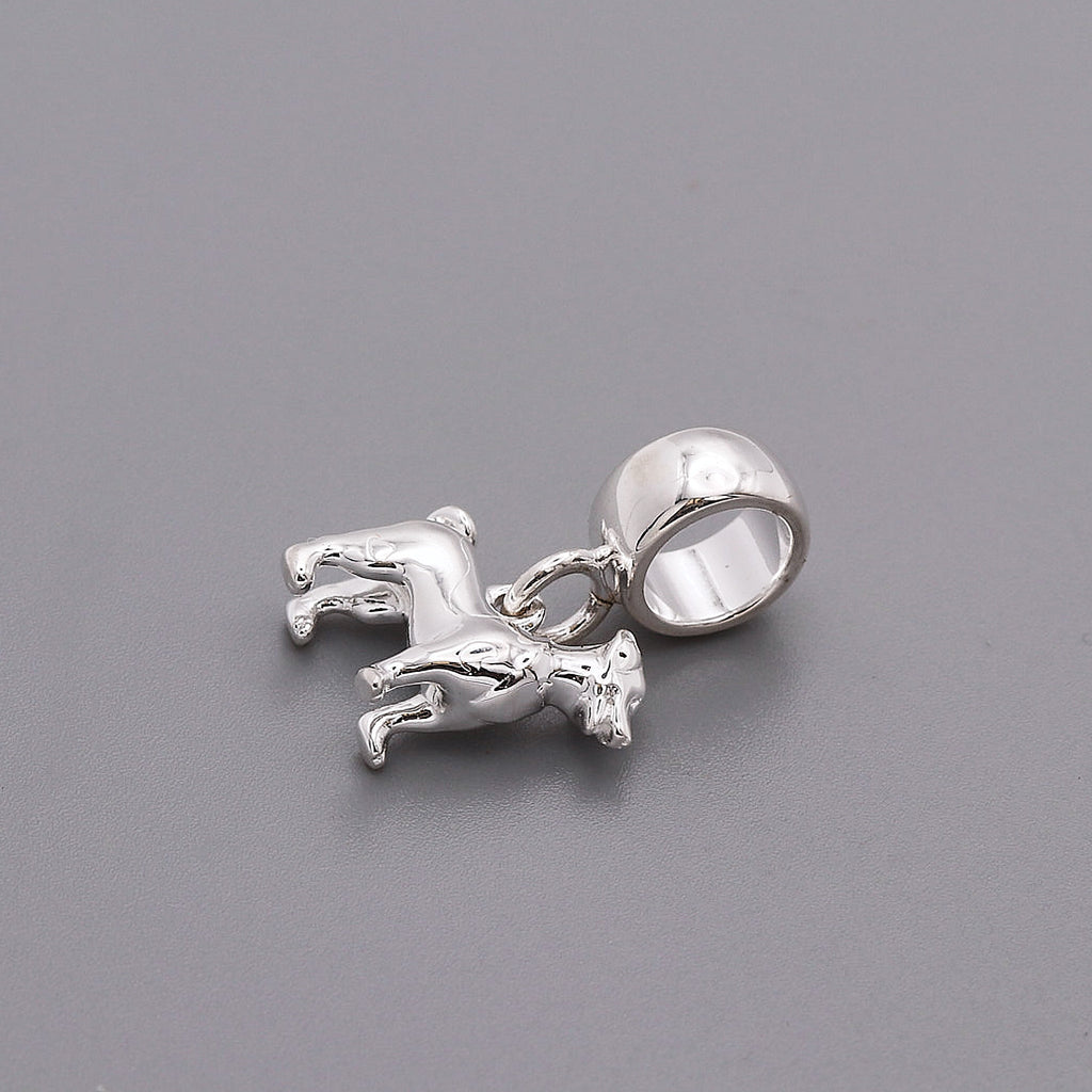 Jack Russell Terrier Silver Dog Charm