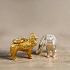 King Charles Spaniel Silver Dog Charm