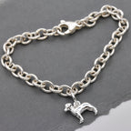 Labrador Silver Dog Charm