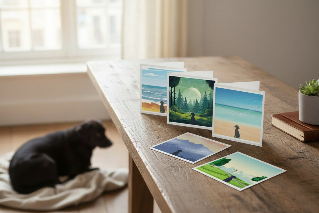 Dog in Nature Greetings Card