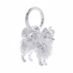 Pomeranian Silver Dog Charm
