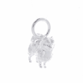 Pomeranian Silver Dog Charm
