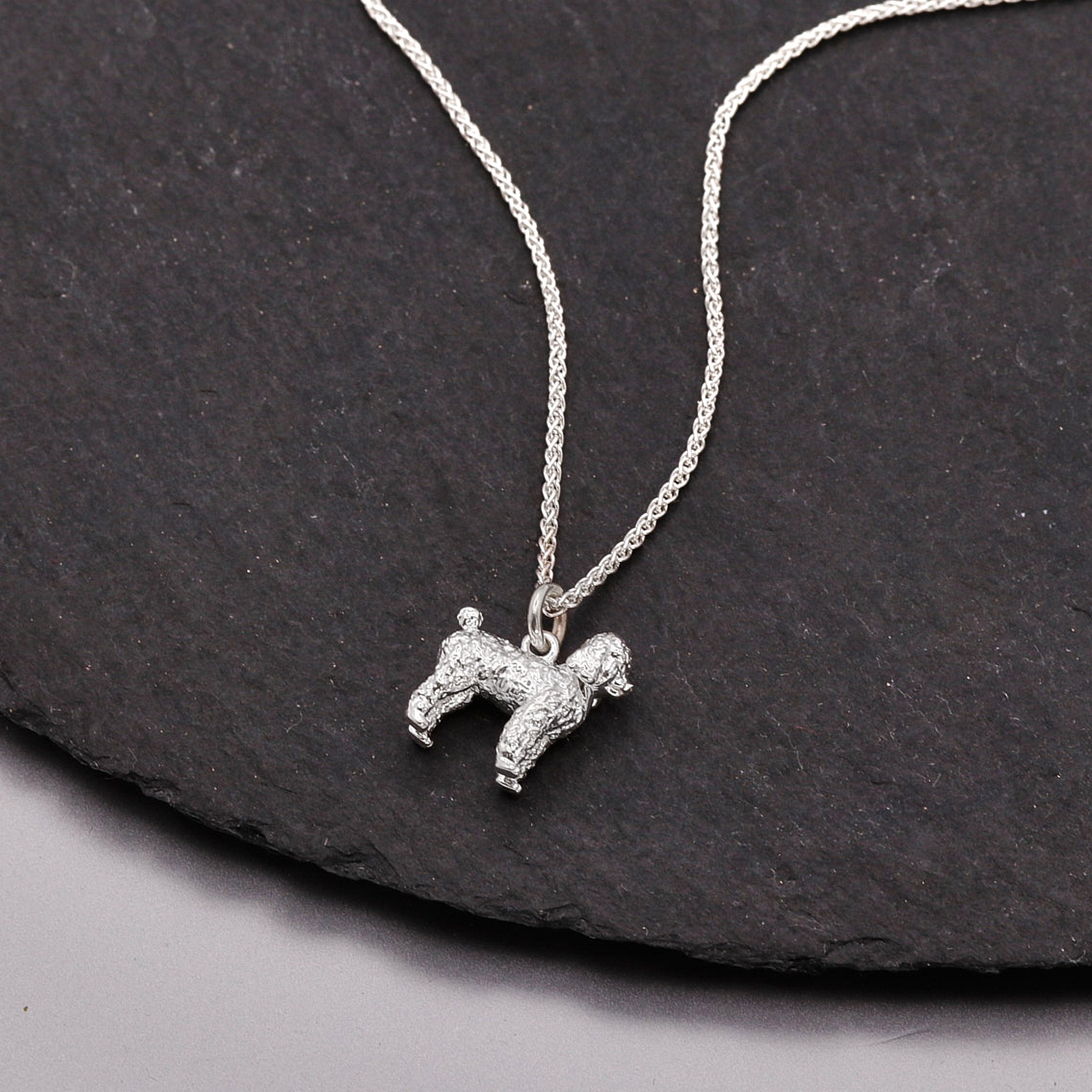 Poodle Silver Dog Charm