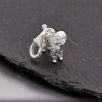 Poodle Silver Dog Charm