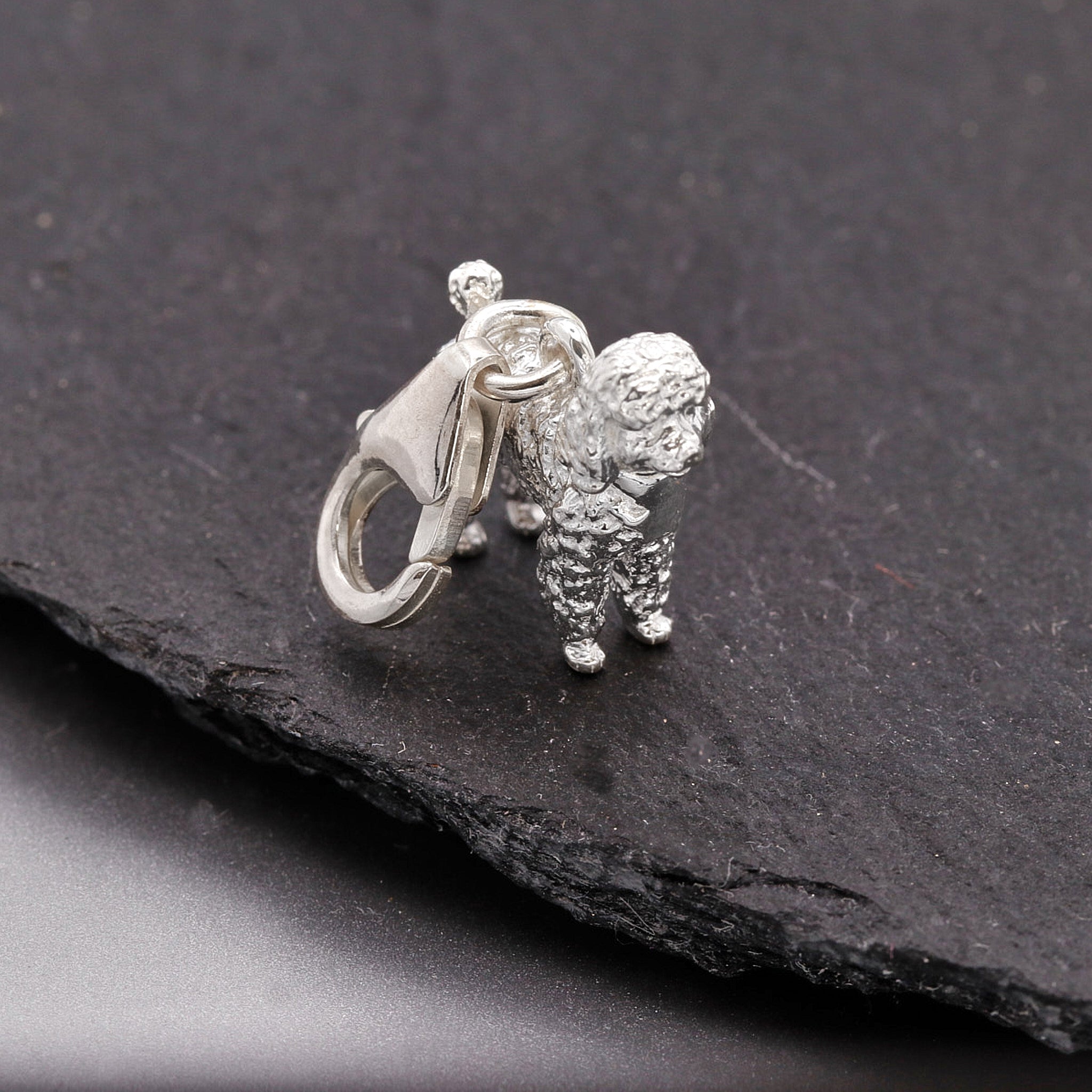 Poodle Silver Dog Charm