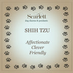 Shih Tzu Silver Dog Charm