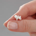 Shih Tzu Silver Dog Charm