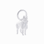 German Shepherd Silver Dog Charm