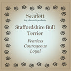 Staffordshire Bull Terrier Silver Dog Charm