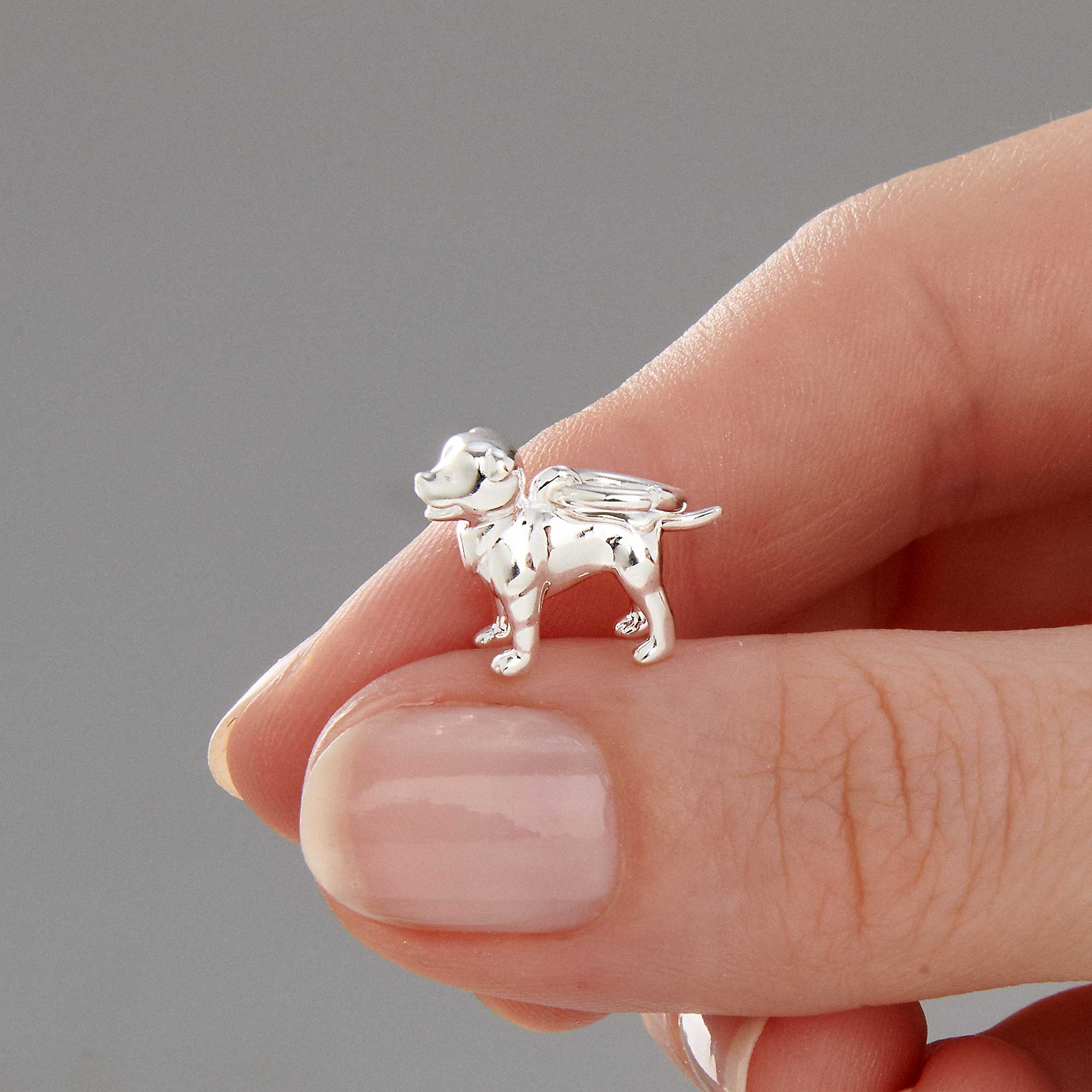 Staffordshire Bull Terrier Silver Dog Charm