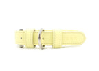 Yellow Leather Dog Collar